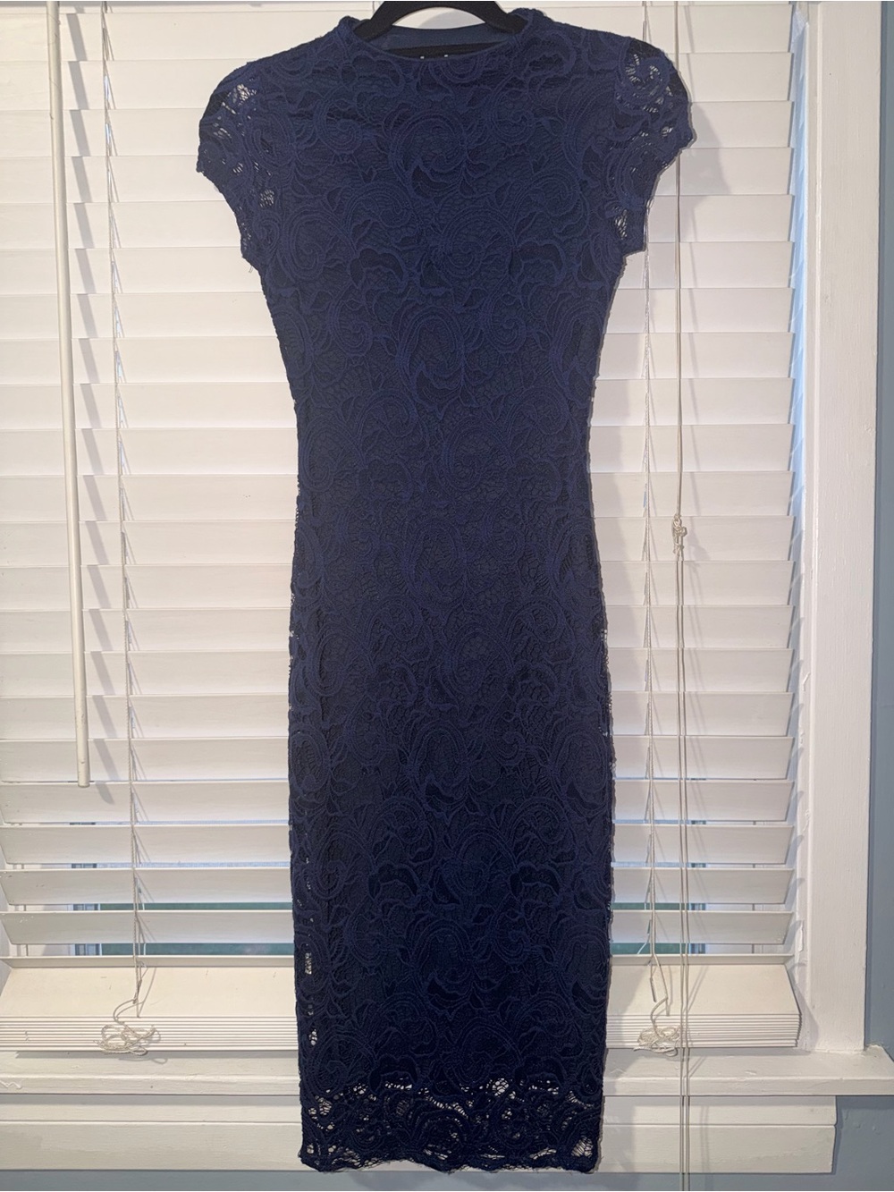 Windsor Navy Lace Midi Dress